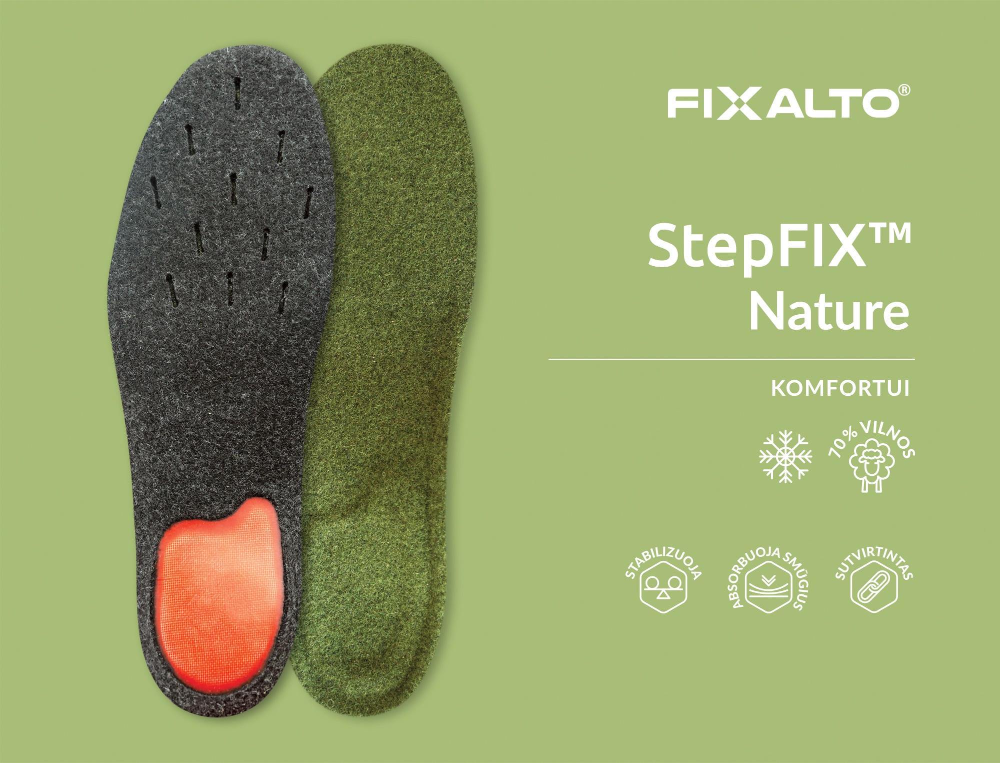 Ortopediniai vidpadžiai "FIXALTO StepFIX"